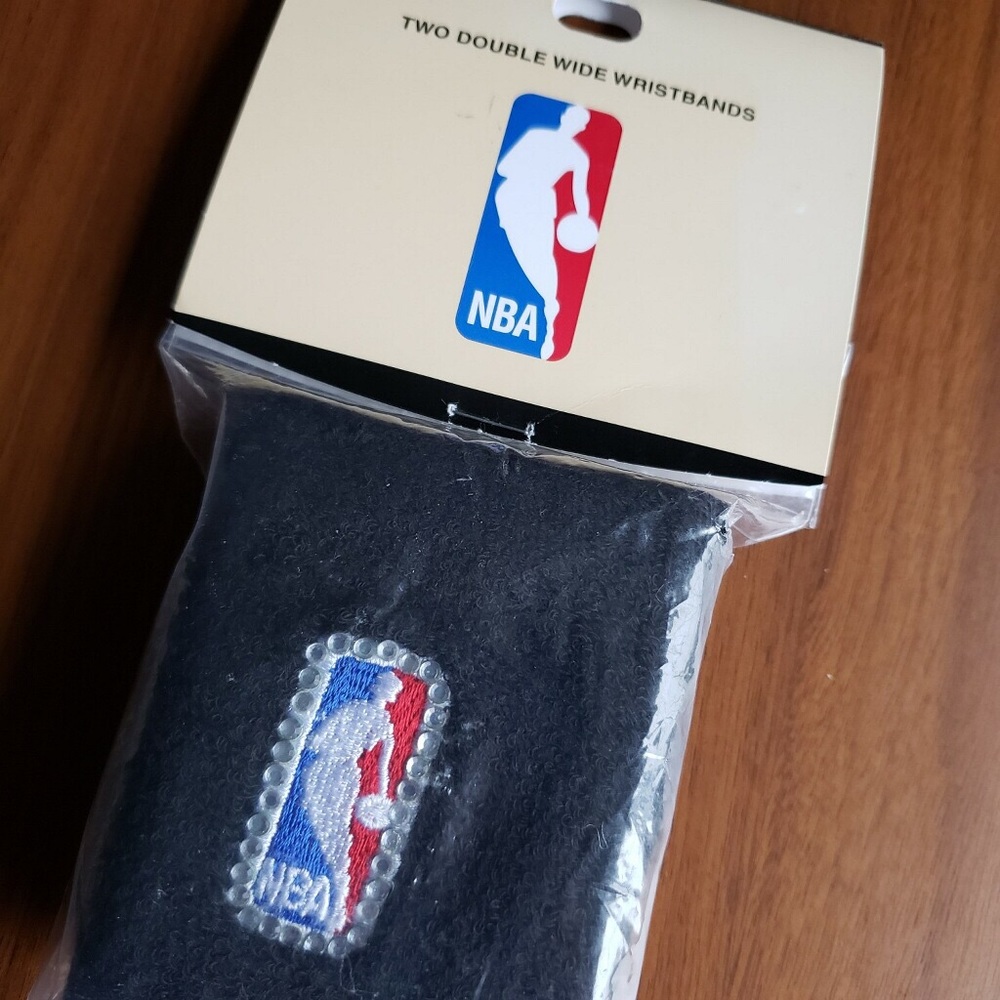 🆕 Vintage NBA Two Doublewide Wristbands